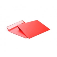 Красный конверт С5 (162х229), лента, цветная бумага 120 гр