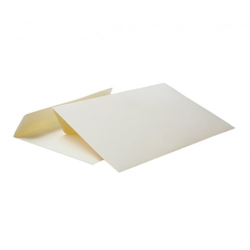 Бумажный кремовый конверт 114*229, формат С65, лента