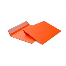 Оранжевый конверт С5 (162х229), лента, цветная бумага 120 гр