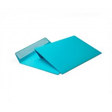 Голубой конверт С4 (229х324), лента, цветная бумага 120 гр
