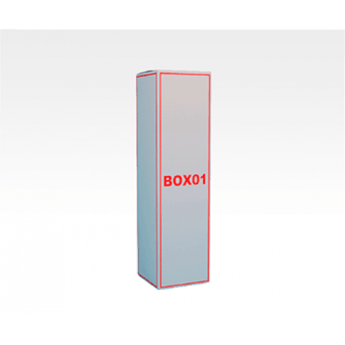 Коробка водочная 82x82x276 мм, изготовление на заказ, печать лого