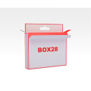 Коробка с подвесом 146x120x30 мм, изготовление на заказ, печать лого