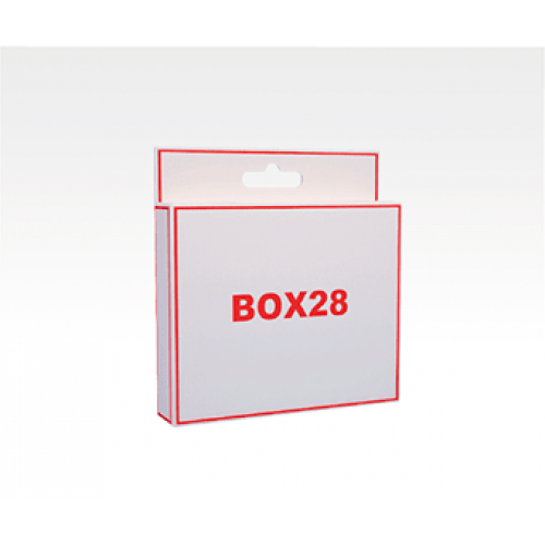 Коробка с подвесом 146x120x30 мм, изготовление на заказ, печать лого