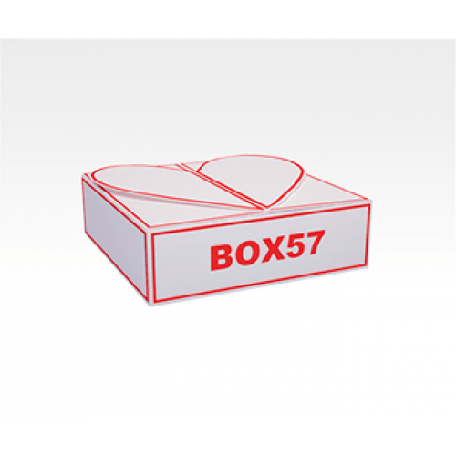 Коробка-сердце малая 100x100x31 мм, изготовление на заказ, печать на упаковке