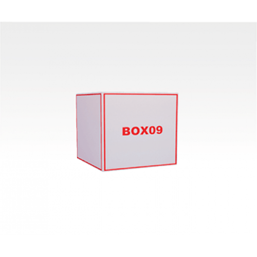 Квадратная коробка 120x120x120 мм, отверстие в крышке, изготовление на заказ, печать лого