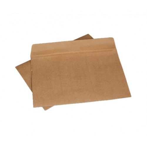 Маленький крафт-конверт 90*60, коричневая бумага 80 гр, прямой клапан, БЕЗ КЛЕЯ