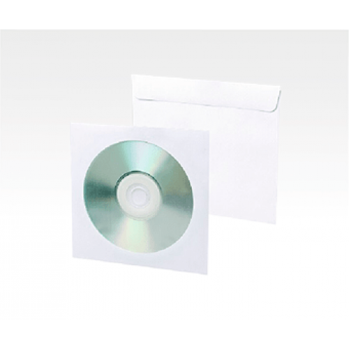 Конверт для CD-дисков 125*125 мм, клапан декстрин, окно 100 мм, опт