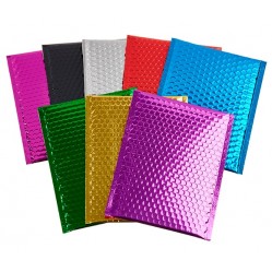 Пузырчатые пакеты Тип C (150*210), цветные, металлизированные