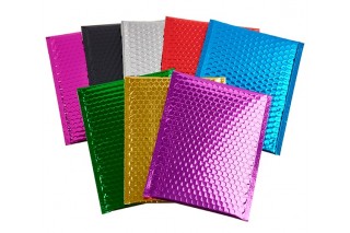 Пузырчатые пакеты Тип K (320*440), цветные, металлизированные