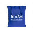 Тканевая сумка-шоппер 35х40 см, длинные ручки, без принта, цвет синий