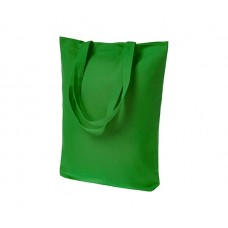Сумка-шоппер зелёная 35х40 см, тканевая, БЕЗ ПРИНТА
