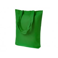 Сумка-шоппер зелёная 35х40 см, тканевая, БЕЗ ПРИНТА