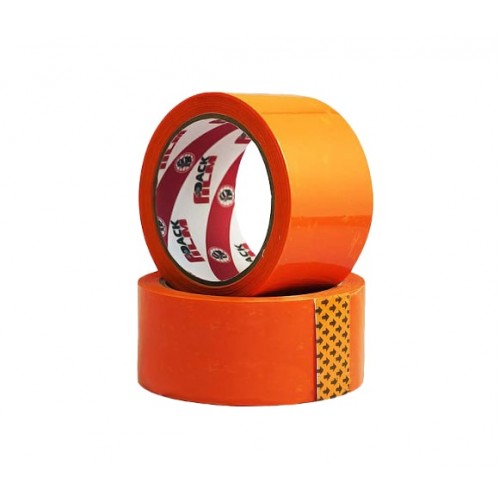 Упаковочная клейкая лента (скотч) 48х50х45, цвет оранжевый
