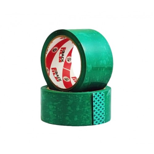 Упаковочная клейкая лента (скотч) 48х50х45, цвет зелёный