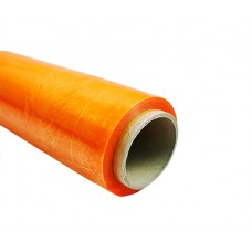 Стрейч пленка в рулонах 500х23х2.0 для ручной упаковки, оранжевая, материал - первичка
